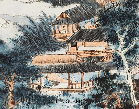 中國(guó)嘉德2018秋拍精品導(dǎo)覽 | 幽翠清靄，爽籟蒼莽：張大千盛年佳構(gòu)《擬石溪秋林清靄》