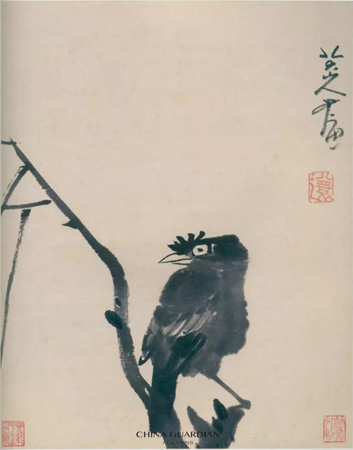 中國嘉德2018秋拍精品導(dǎo)覽 | 劫灰外物，逸氣橫生——泰山殘石樓舊藏朱耷《墨鴨圖》