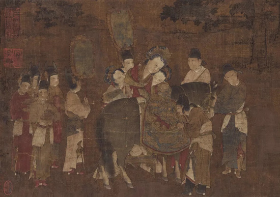 中國嘉德2018春拍精品導覽 | 春風院內奏笙歌 妃子攀鞍轉曉波——《太真上馬圖》