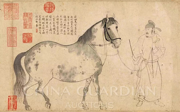 中國嘉德2019春拍精品導覽 | 天閑法度 院體圭杲——于非闇《五馬圖》、《照夜白》合卷