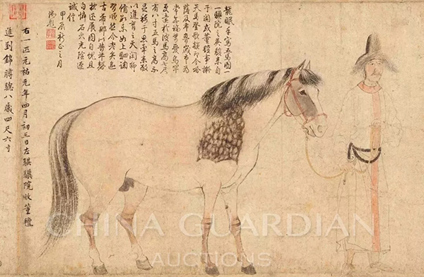 中國嘉德2019春拍精品導覽 | 天閑法度 院體圭杲——于非闇《五馬圖》、《照夜白》合卷