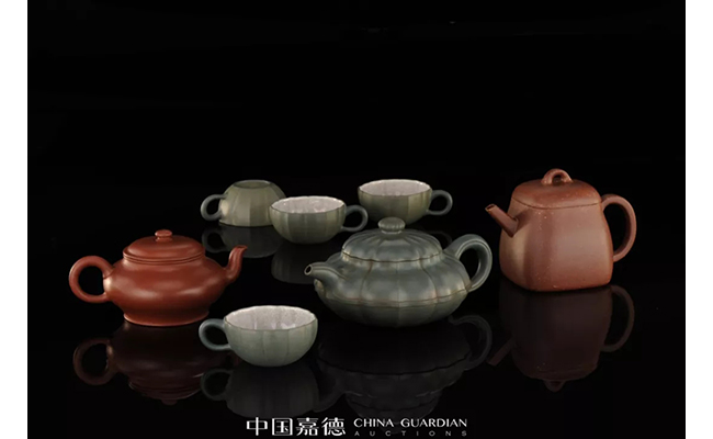中國(guó)嘉德2019春拍精品導(dǎo)覽 | 拍賣市場(chǎng)上首見的顧景舟制綠泥合菱壺