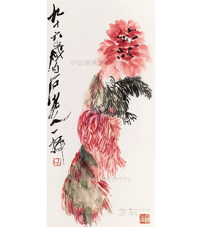 中國嘉德2019春拍精品導(dǎo)覽 | 馬克西莫夫舊藏齊白石九十六歲《牡丹》