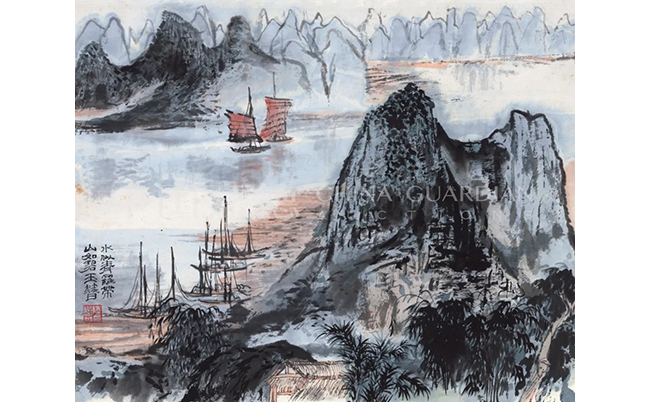 中國嘉德2019春拍精品導(dǎo)覽 | 氤氳沉郁，氣象萬千——陸儼少致劉旦宅《山水冊》