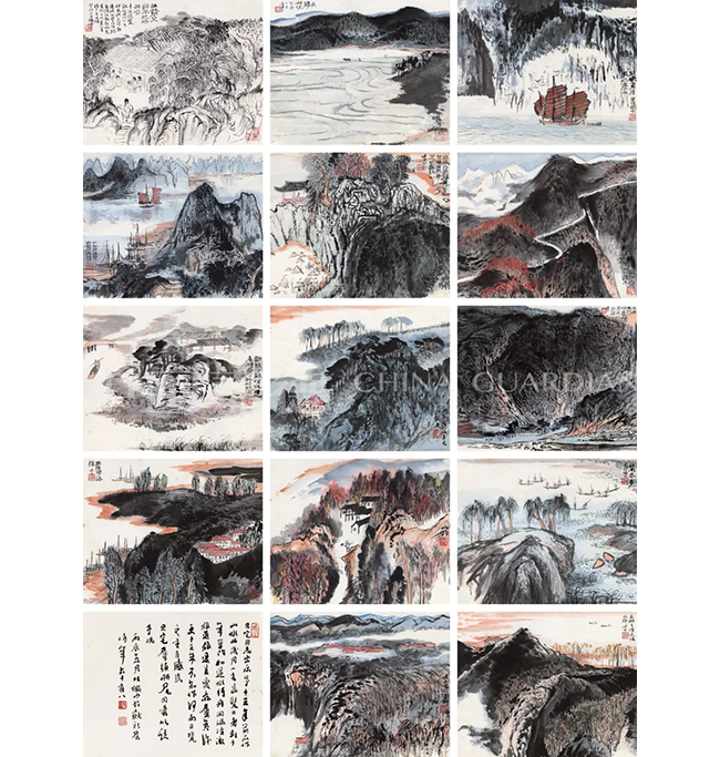 中國嘉德2019春拍精品導(dǎo)覽 | 氤氳沉郁，氣象萬千——陸儼少致劉旦宅《山水冊》