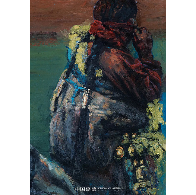 中國(guó)嘉德2019春拍精品導(dǎo)覽 | 陳逸飛西藏系列集大成之作《綠綠的草原》