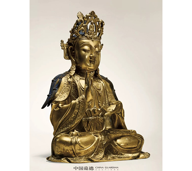 中國(guó)嘉德2019春拍精品導(dǎo)覽 | 罕見(jiàn)明永樂(lè)宮廷銅鎏金摧破金剛像