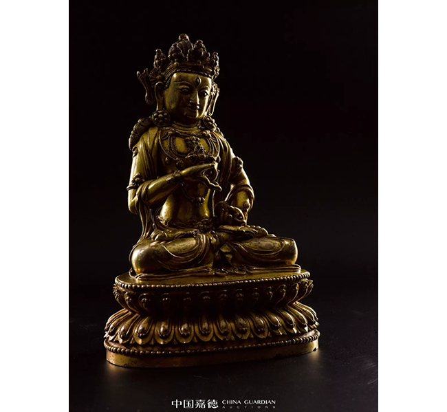 中國(guó)嘉德2019春拍精品導(dǎo)覽 | 罕見(jiàn)明永樂(lè)宮廷銅鎏金摧破金剛像