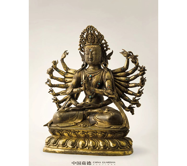 中國(guó)嘉德2019春拍精品導(dǎo)覽 | 罕見(jiàn)明永樂(lè)宮廷銅鎏金摧破金剛像