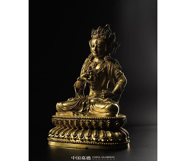 中國(guó)嘉德2019春拍精品導(dǎo)覽 | 罕見(jiàn)明永樂(lè)宮廷銅鎏金摧破金剛像