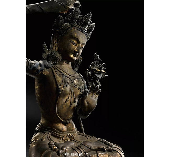中國(guó)嘉德2019春拍精品導(dǎo)覽 | 罕見(jiàn)明永樂(lè)宮廷銅鎏金摧破金剛像