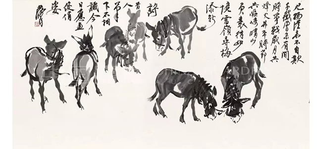中國(guó)嘉德2019春拍精品導(dǎo)覽 | 嘯傲人間 任重道遠(yuǎn)—黃胄《百驢圖》巨卷