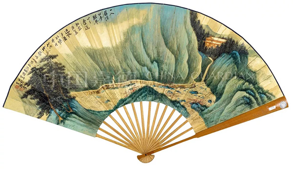 中國(guó)嘉德2019秋拍 | 峨眉待月，羅浮入夢(mèng)——張大千泥金青綠巨扇
