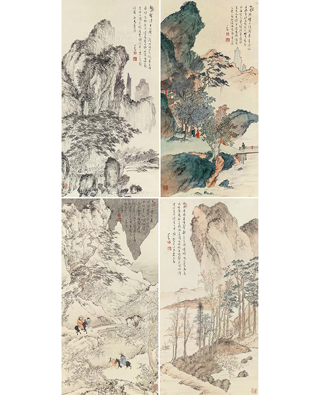 中國嘉德2019秋拍 | 讀書之樂四時有 江山為助筆縱橫——溥儒《四時山水》
