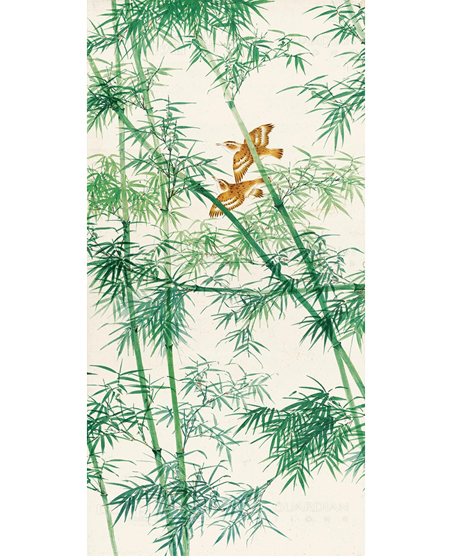 中國嘉德2019秋拍 |  琴瑟和鳴 趙管風流——謝稚柳、陳佩秋《竹禽圖》