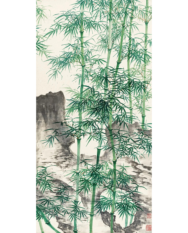 中國嘉德2019秋拍 |  琴瑟和鳴 趙管風流——謝稚柳、陳佩秋《竹禽圖》