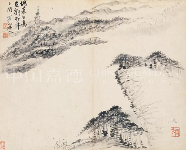 中國嘉德2019秋拍 |  大觀古書畫夜場之十七世紀(jì)“黃山畫派”專題