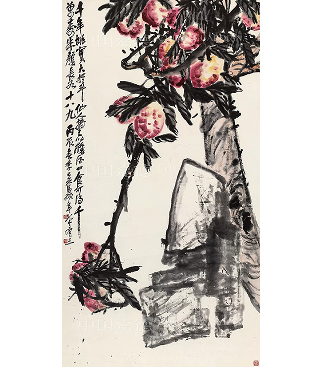 中國(guó)嘉德2019秋拍 |  金石書畫鑄千秋——吳昌碩的壽桃和山水