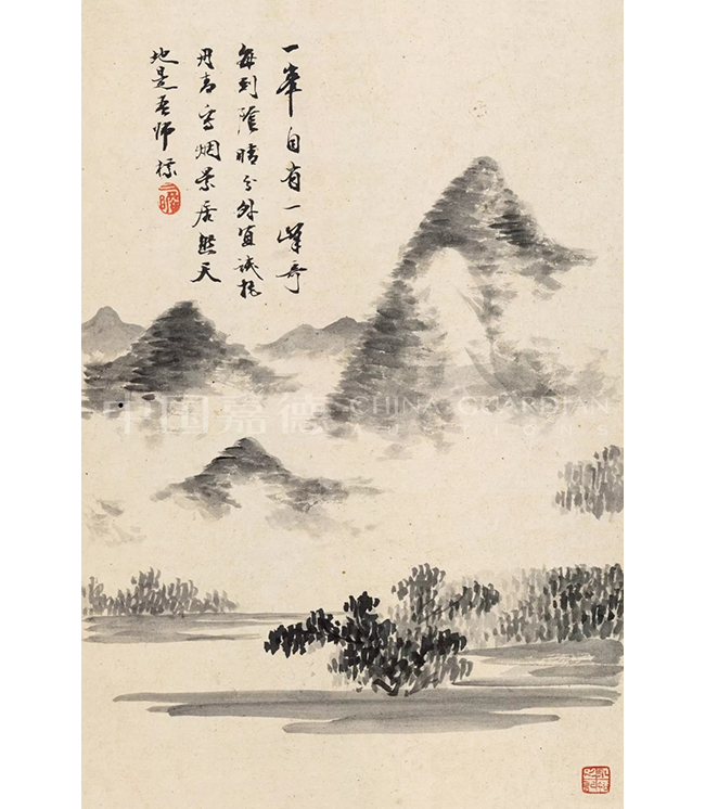 中國嘉德2019秋拍 |  大觀古書畫夜場之十七世紀(jì)“黃山畫派”專題
