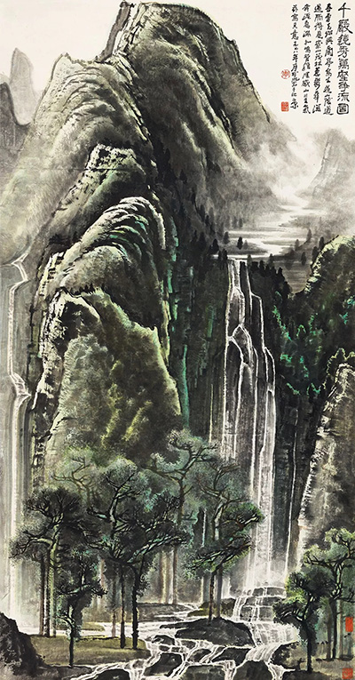 各專場異彩紛呈！李可染1.265億元《千巖競秀萬壑爭流圖》閃耀大觀夜