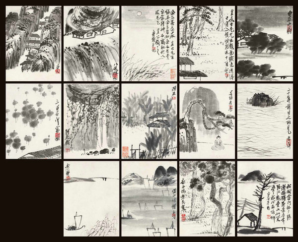 嘉德通訊119期·拍場(chǎng)擷珍 君子情懷 明月清風(fēng) 齊白石致凌文淵《墨筆山水冊(cè)》