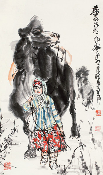 嘉德通訊120期·封面故事 有感而發(fā) 情色并茂——黃胄《新疆風情》