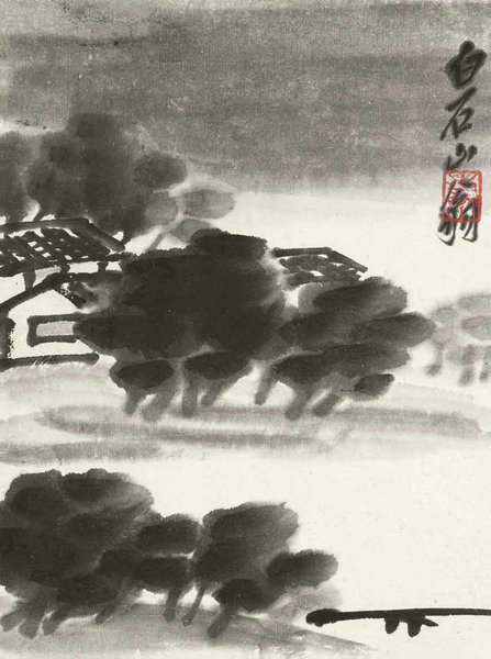 嘉德通訊119期·拍場(chǎng)擷珍 君子情懷 明月清風(fēng) 齊白石致凌文淵《墨筆山水冊(cè)》